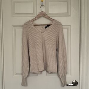 Ralph Lauren Women's V-Neck Cream Sweater